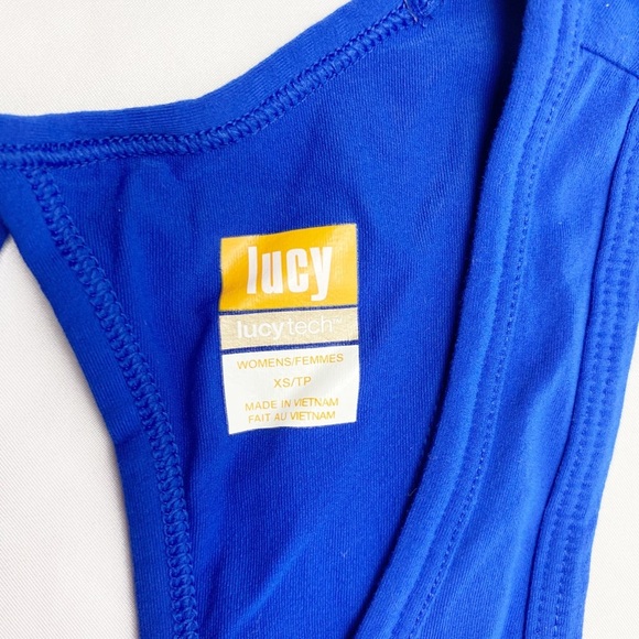 Lucy Blue Workout Top XS - Picture 2 of 5